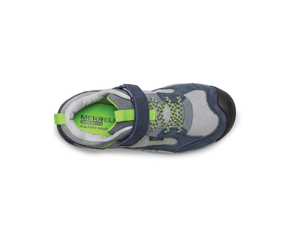 Buty Sportowe Merrell Dziecięce Granatowe/Szare - Bare Access Steps® Alpine - 087143-ECX